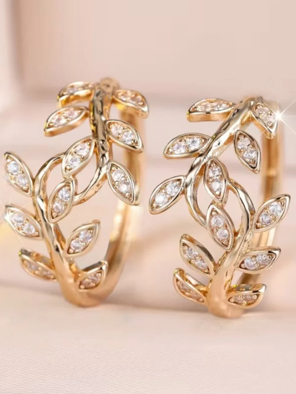 18K Gold Womens 2ct Diamond Small Hoop Earrings Ladies New 18 K Silver Jewelry_5